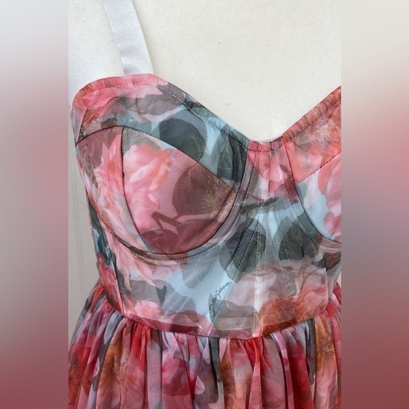 50. Floral Corset Midi dress - Picture 7 of 8